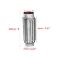 thumbnail image 3 of 2uds Coche Escape Flexible Tuber?a Tubo Escape Junta Plateado Tono 2"x8" Unique Bargains tubos de escape automotrices, 3 of 6