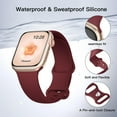 thumbnail image 2 of LIDAY Silicone Band Compatible with Apple Watch Bands 40mm 38mm 41mm 44mm 45mm 42mm 49mm Women Men,Soft Wristband Waterproof Replacement Sport Strap for iWatch Bands Series 9 8 7 6 5 4 3 2 1 SE Ultra, 2 of 7