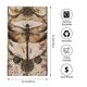 thumbnail image 2 of Fotbe Vintage Dragonfly Artwork Toalla Premium con Patrón, Toalla de Microfibra de Secado Rápido, Ligera y Altamente Absorbente (27.5x16in), Ideal para Uso Diario, 2 of 6
