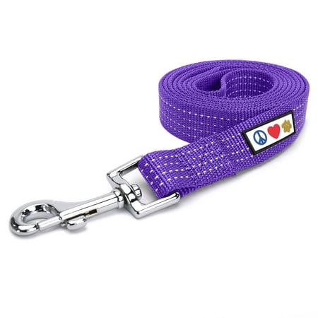 UPC: 0735255514483 | Pawtitas 6 FT Dog Leash Reflective Dog Leash Dog Training Leash Puppy Leash Small Dog Purple Leash