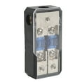 thumbnail image 3 of ANGGREK Amp Power Distribution Block,2 Way Fuse Box,2 Way Fuse Holder Box 1 In 2 Out 60A Power Distribution Block Universal For Car Yacht Stereo Audio, 3 of 8