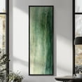 thumbnail image 2 of Large Framed Canvas Art Abstract Green Print for Modern Living Room Bedroom Wall Decor - 60"x20" Black Framed, 2 of 6