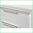 thumbnail image 5 of 3pc King Bedroom Set | 2 Nightstands White Solid Wood LED Upholstered Headboard | Solid Wood | White, 5 of 11