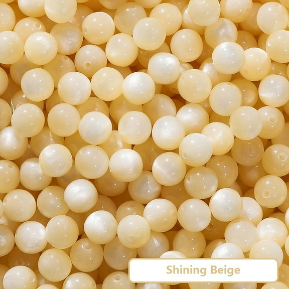 Yoloke 20PCS Resin Tiger Eye Round Beads Imitation Stone Beads Round Loose Gemstone Bead for Bracelet Beading Crystal Jewelry Making DIY Necklace Earrings