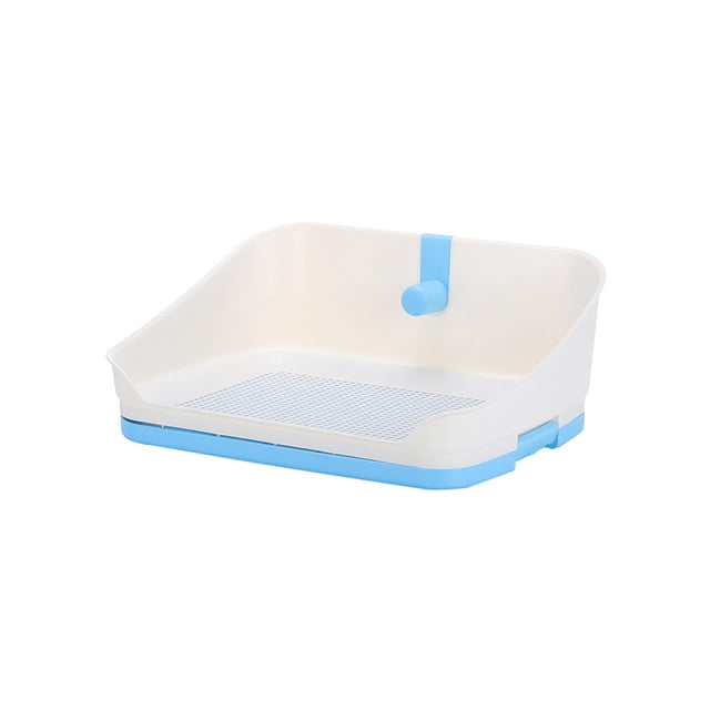 Alfombrilla de Baño para Perros, Rejillas de Malla, Alfombrilla para Orinar, Caja de Arena para Perros, Bandeja de Cama para Cachorros, Urinario de In azul