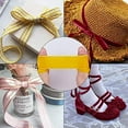 thumbnail image 2 of 20 Yards 1 Inch Single Side Velvet Ribbon Satin Ribbon Roll for Wedding Gift Wrapping Hair Bows Flower Arranging Home Decorating Yellow, 2 of 9