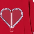 thumbnail image 4 of Babcutegg Kid Girls Valentine's Day Shirts Graphic Tee Love Heart Long Sleeve Elastic Cuffs Regular Fit Girls Tops Red Size 3-4, 4 of 5
