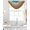Teal Brown, variant on Teal Grey Ombre Sheer Waterfall Valance Curtains for Window, Turquoise Gradient Modern Abstract Art Rod Pocket Sheer Topper Swag Curtains for Living Room, Kitchen 38.5"W x 47.2"L, 1 Panel