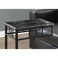 thumbnail image 5 of Monarch Accent Table Grey Marble / Charcoal Metal, 5 of 6