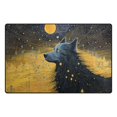 thumbnail image 2 of Wolf and Moon Area Rug Washable Floor Carpet Mat 60 x 39 inch for Bedroom Living Room Kids Room Home Decor, 2 of 7