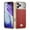 Red, variant on Case For IPhone 17 Pro Max/17 Pro/17 Air/17, Slim Snake Pattern Leather Case Electroplated Luxury Back Cover Anti-Scratch Protection Shell