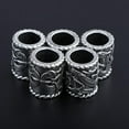 thumbnail image 3 of 5 Pcs Perles Barbe Perles Cheveux - Perles Rune Dragon Perles Cheveux pour Cheveux Barbe, pour Fabrication de Colliers Bracelets Perles, Trous 8mm, 3 of 8