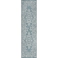thumbnail image 3 of JONATHAN Y SANTA MONICA 2 x 10 Runner Rug, Galon Filigree - Teal/Ivory, SMB120B-210, 3 of 10
