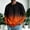 Orange, variant on Mens Fashion Gradient Sweatshirt Casual Loose Long Sleeve Crewneck Pullover Tops Orange M-4XL