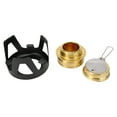 thumbnail image 4 of Mini Réchaud à Alcool en Laiton et Aluminium, Sécuritaire, Coupe-Vent, Portable, Réchaud de Randonnée, Camping, Cuisine, 4 of 7