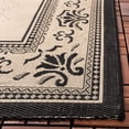 thumbnail image 5 of Safavieh Courtyard Eva Oriental Indoor/Outdoor Area Rug, Sand/Black, 6'7" x 9'6", 5 of 13