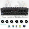 thumbnail image 3 of Pyle Bluetooth Home Audio 750 Watt 6 Channel Amplifier Stereo Receiver, 3 of 6