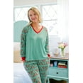 thumbnail image 2 of The Pioneer Woman Long Sleeve Top with Pants Pajama Set, Women’s, 2-Piece, 2 of 6