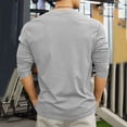 thumbnail image 6 of Mifsaly Long Sleeve Henley Shirts for Men Deep V-Neck Ribbed Casual Shirt Button Front Workout Tshirts Breathable Everyday Athletic Basic Tee L, 6 of 8