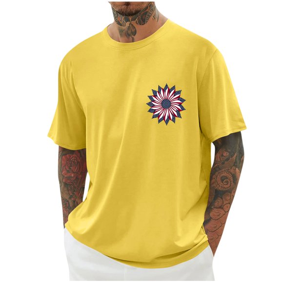 Tops para hombre, blusas y camisas de cuello redondo y manga corta para hombre, blusas casuales de cuello redondo con estampado de moda para hombre, blusas de cuello redondo y manga corta, camisas par