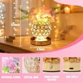 thumbnail image 6 of Pink Artificial Hydrangea Flower Lamp, 3 Color Dimmable Touch Control Night Light, Christmas Birthday Gifts for Women, Artificial Hydrangea Flower Table Lamp Decor for Bedroom Bar Coffee Shop Wedding, 6 of 15