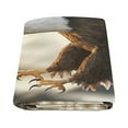 thumbnail image 2 of CADecor Adult Child Bird Fleece Washable Throws, Brown, 2 of 3