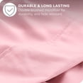 thumbnail image 4 of Ensemble de Draps en Microfibre Ivy Union - Respirant - Poche Profonde, Lit Simple, Rose Pâle, 4 of 6