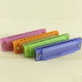 thumbnail image 2 of 10 Hole Plastic Harmonica Music Instrument Educational Music Toy for Beginner Students Kids (Blue), 2 of 8