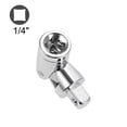 thumbnail image 3 of Unique Bargains 2 Pcs 1/4 Inch Drive Spring Loaded Universal Joint Socket, Cr-V Steel, 3 of 5