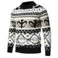 thumbnail image 1 of LOVZFMLL Chandails pour Hommes, Chandail à Col Rond en Acrylique Imprimé Mode, Décontracté Extensible, Hauts d'Hiver Chauds, Vêtements d'Automne, 1 of 6