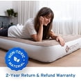 thumbnail image 4 of Etekcity Colchón de aire mejorado de tamaño individual, cama hinchable, colchón inflable con bomba recargable para invitados, ca, 4 of 9