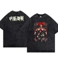 thumbnail image 1 of Camiseta de Anime Jujutsu Kaisen para hombre y mujer, ropa de calle de Hip Hop, 100% algodón, transpirable, informal, estampada, 1 of 2
