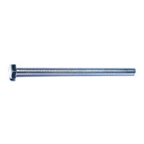 1/4"-20 x 4" Zinc Plated Steel Coarse Full Thread Hex Head Tap Bolts (8 pcs.)