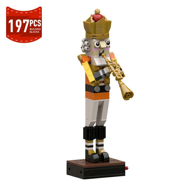 Moc-figuras de Anime de Nutcrackered para niños, Kit de bloques de construcción de Brickheadz, Rey Trumpeter, soldado, baterista, juguetes de ladrillos, regalos de navidad