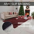 thumbnail image 5 of Christmas Area Rug for Living Room, Large Fluffy Rug for Bedroom & Fuzzy Furry Plush Soft Rugs, Small Shaggy Carpet for Dorm Room Home Decor (47"X31", Wine Red), 5 of 7