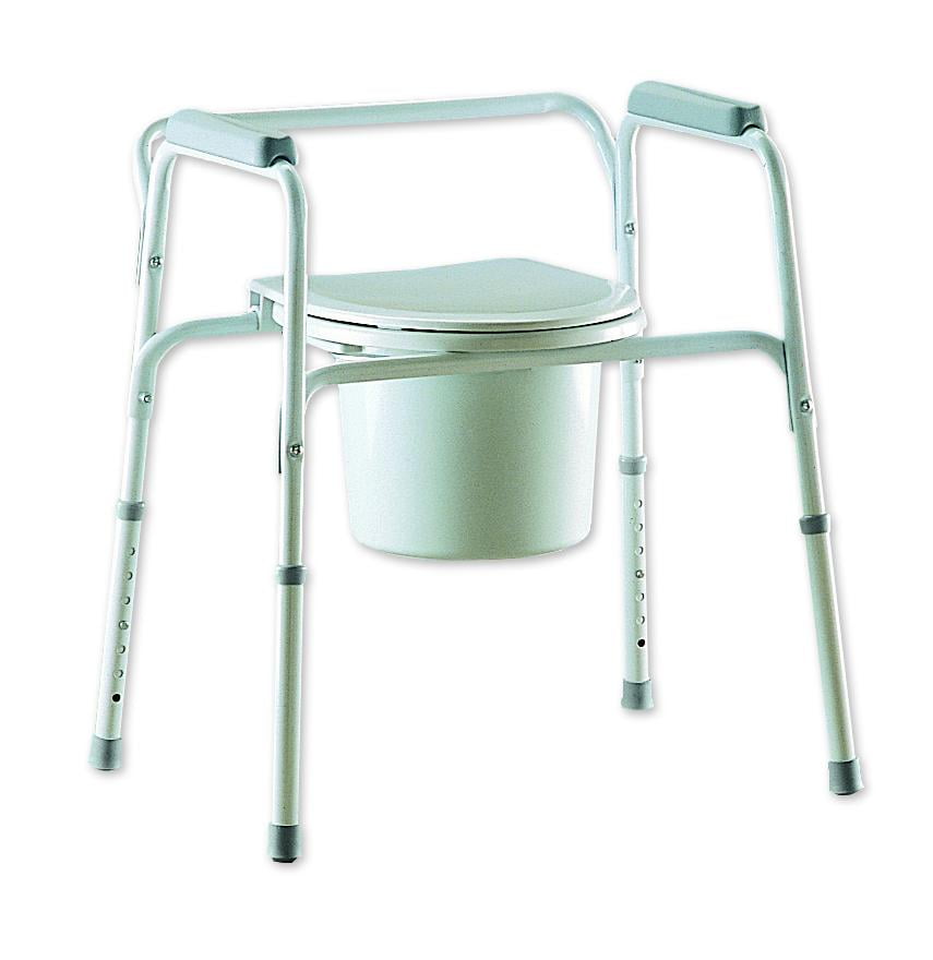 AllInOne Steel Commode [Sold by the Case, Quantity per Case 4 EA