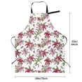thumbnail image 5 of Uemuo Lilies Flowers Pattern Waterproof Apron Adjustable Dishwasher Apron- Apron for Women Men Heavy Duty Work Apron for Dishwashing Chemical Lab, 5 of 9