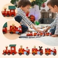thumbnail image 3 of Vikakiooze Christmas Decorations Christmas Wooden Train Santa Claus Festival Ornament Home Decor Kids Gifts, 3 of 9