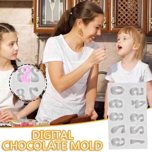 RKSTN Cake mould 0-9 Digital Chocolate Fondant Cake DIY Baking Decoration Tool