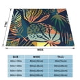 thumbnail image 4 of XMXT Flannel Throw Blanket for Couch, Tropical Plant Leaves Bed Sofa Decor Blankets for Home Bedroom, 50 x 40 inches, 4 of 9