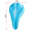 thumbnail image 2 of ruzhgo Housse de Siège de Vélo Confortable Coussin de Selle de Vélo avec Housse Résistante à la Poussière Rouge, 2 of 5