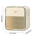 thumbnail image 3 of Fiudx Caja de Papel Higiénico, Soporte de Pared para Rollos, Dispensador Transparente Sin Perforaciones, Organizador de Plástico Beige, Ideal para El Baño En Casa o La Oficina, Fácil Instalación, Mat, 3 of 6
