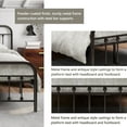 thumbnail image 6 of EvinTer Platform Metal King Bed Frame, Suitable for All Ages, Brown, 6 of 6