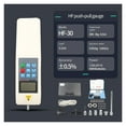 thumbnail image 2 of Digital Force Dynamometer HF 2-500N Push Pull Gauge Meter Push Pull Force Gauge ,Ergonomic Design, 2 of 4