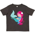 thumbnail image 3 of Inktastic Cute Mermaid, Little Mermaid, Pink Hair, Dolphin Girls Toddler T-Shirt, 3 of 5