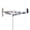 A, variante sur Aodebiao Sculpture de Girouette d'Avion en Acier Inoxydable, Girouette pour Décoration de Jardin, Patio, Cour, Toupie Éolienne, Moulin à Vent, Art Mobile