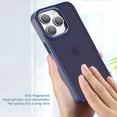 thumbnail image 6 of iPhone 12 Case, iPhone 12 Pro Case, Shockproof Smooth Grip Slim Phone Case for Apple iPhone 12 / 12 Pro, Navy, 6 of 7