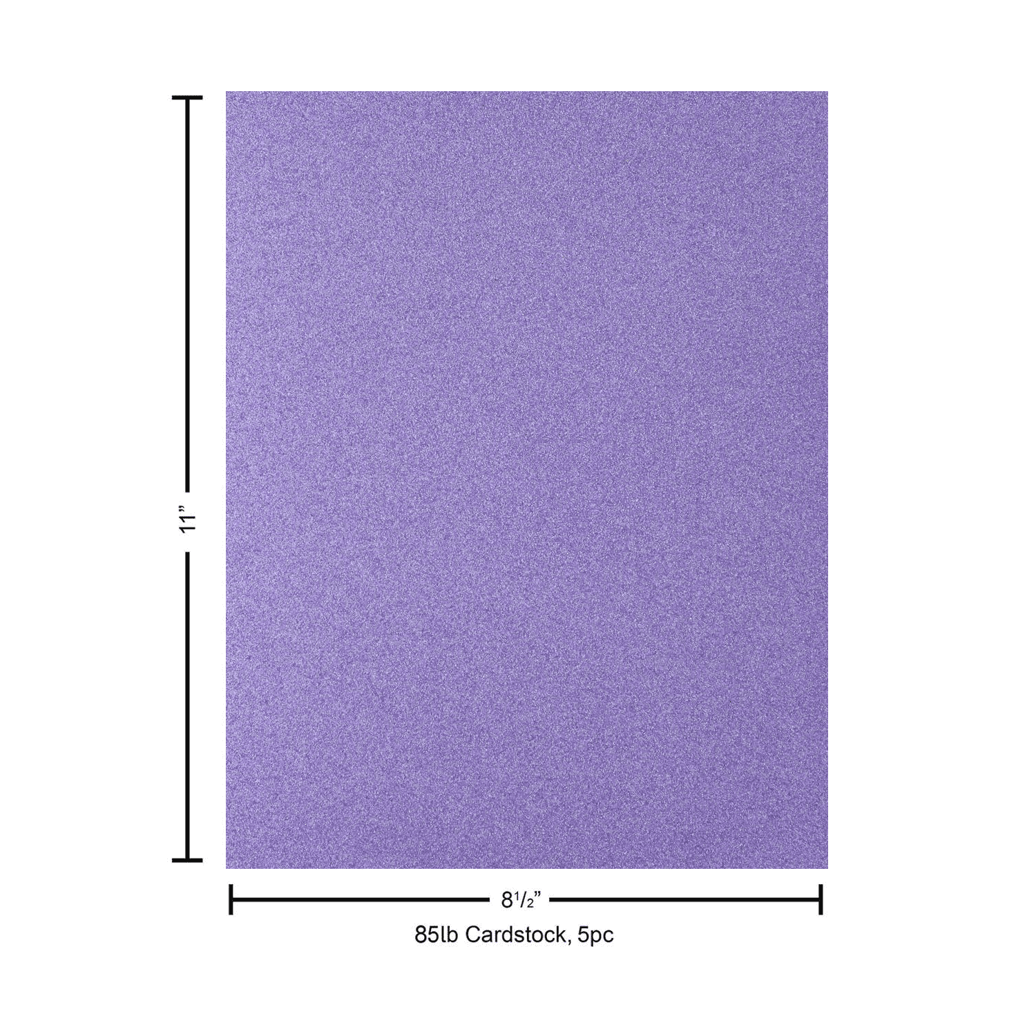 PA Paper Accents Glitter Cardstock 8.5? x 11? Iridescent Lilac, 85lb colored cardstock paper for card making, scrapbooking, printing, quilling and crafts, 15 piece pack