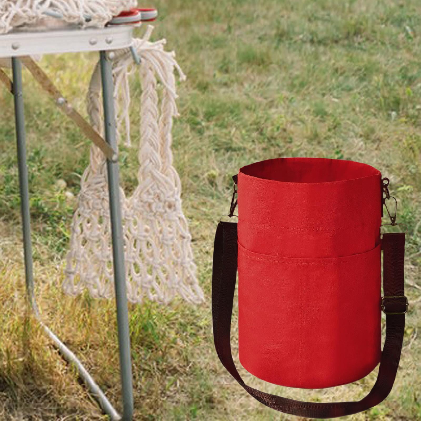 HILABEE Yarn Storage Organizer, Knitting Bag, Handbag, Knitting Tote, Sturdy Carrying Bag, Sewing Accessories, Crochet Bag, Yarn Holder Red