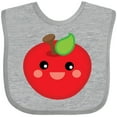 thumbnail image 3 of Inktastic Smiling Apple Boys or Girls Baby Bib, 3 of 4